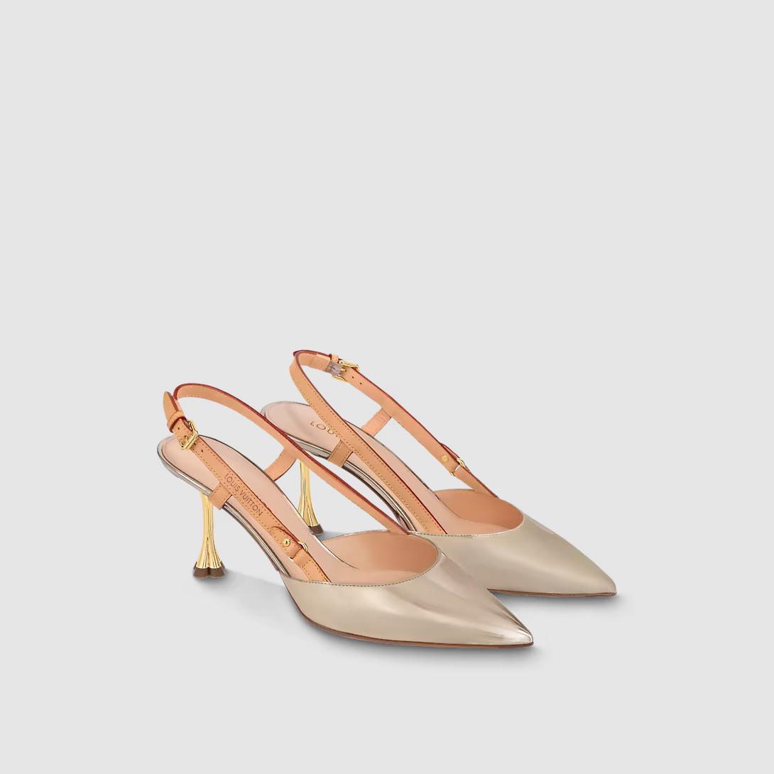 Giày Louis Vuitton Cao Gót Blossom Slingback Nữ